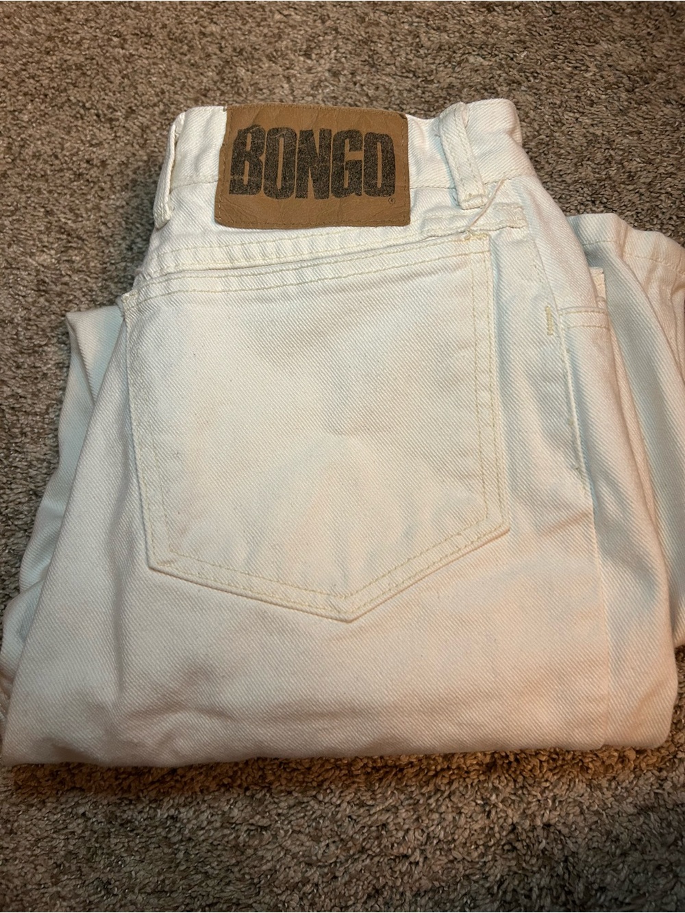 VTG 80s 90s Bongo by Gene Montesano White High-Rise Mom Jeans Size 13 USA Made